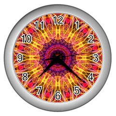 Gemstone Dream Wall Clock (silver) by Zandiepants