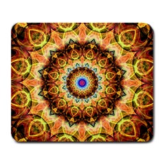 Ochre Burnt Glass Large Mouse Pad (rectangle) by Zandiepants