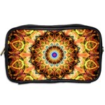 Ochre Burnt Glass Travel Toiletry Bag (Two Sides) Back