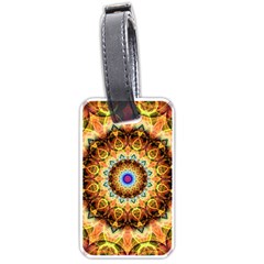 Ochre Burnt Glass Luggage Tag (one Side) by Zandiepants