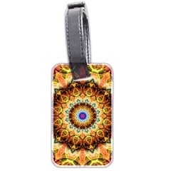 Ochre Burnt Glass Luggage Tag (two Sides) by Zandiepants