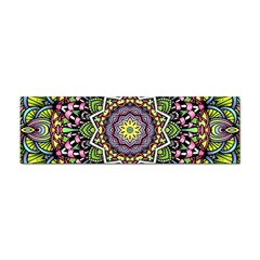 Psychedelic Leaves Mandala Bumper Sticker by Zandiepants