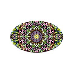 Psychedelic Leaves Mandala Sticker 10 Pack (oval) by Zandiepants