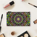 Psychedelic Leaves Mandala Cosmetic Bag (Small) Front