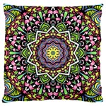 Psychedelic Leaves Mandala Large Cushion Case (Single Sided)  Front