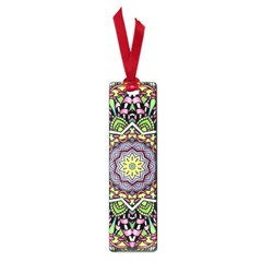 Psychedelic Leaves Mandala Small Bookmark