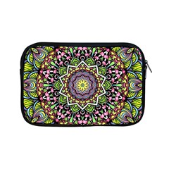 Psychedelic Leaves Mandala Apple Ipad Mini Zippered Sleeve by Zandiepants