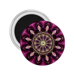 Purple Flower 2 25  Button Magnet