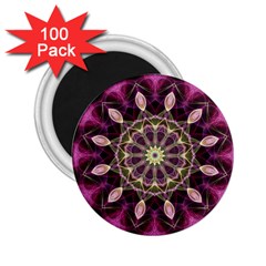 Purple Flower 2 25  Button Magnet (100 Pack)