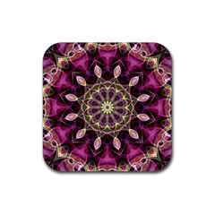 Purple Flower Drink Coaster (square) by Zandiepants