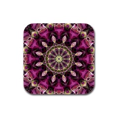 Purple Flower Drink Coasters 4 Pack (square) by Zandiepants