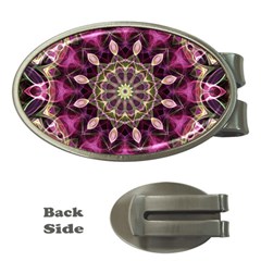 Purple Flower Money Clip (oval) by Zandiepants