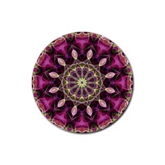 Purple Flower Drink Coasters 4 Pack (round) by Zandiepants