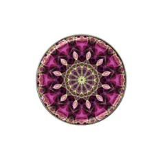 Purple Flower Golf Ball Marker (for Hat Clip) by Zandiepants