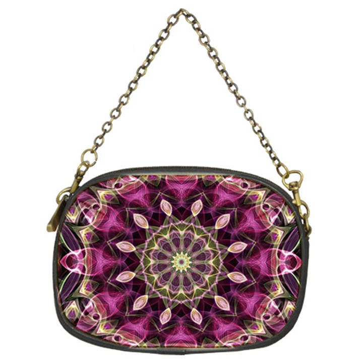 Purple Flower Chain Purse (Two Sided) 