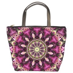 Purple Flower Bucket Handbag by Zandiepants