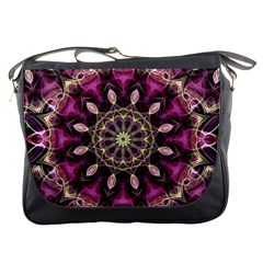 Purple Flower Messenger Bag by Zandiepants