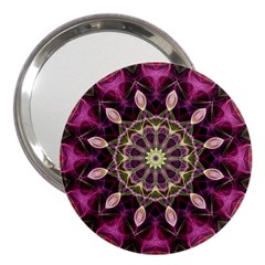 Purple Flower 3  Handbag Mirror by Zandiepants