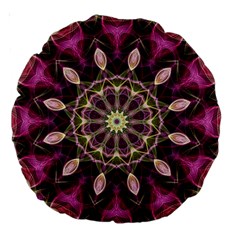 Purple Flower 18  Premium Round Cushion  by Zandiepants