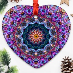 Purple Lotus Heart Ornament by Zandiepants