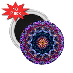 Purple Lotus 2 25  Button Magnet (10 Pack) by Zandiepants