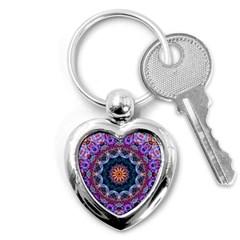 Purple Lotus Key Chain (heart) by Zandiepants