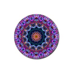 Purple Lotus Drink Coaster (round) by Zandiepants