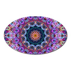 Purple Lotus Magnet (oval) by Zandiepants