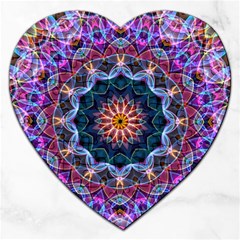 Purple Lotus Jigsaw Puzzle (heart)