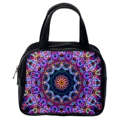 Purple Lotus Classic Handbag (one Side) by Zandiepants