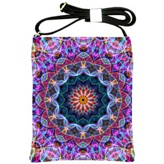 Purple Lotus Shoulder Sling Bag by Zandiepants