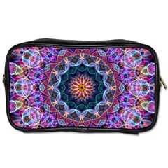 Purple Lotus Travel Toiletry Bag (one Side)