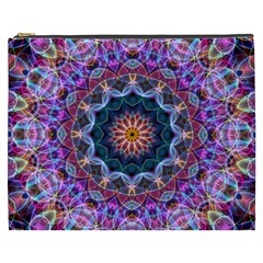 Purple Lotus Cosmetic Bag (xxxl) by Zandiepants