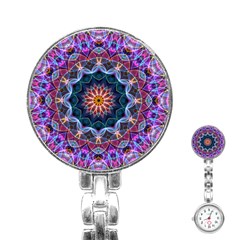 Purple Lotus Stainless Steel Nurses Watch by Zandiepants