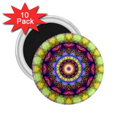 Rainbow Glass 2 25  Button Magnet (10 Pack) by Zandiepants