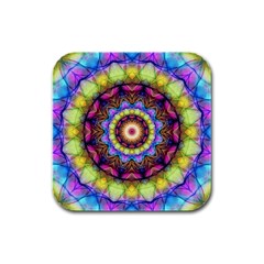 Rainbow Glass Drink Coasters 4 Pack (square) by Zandiepants