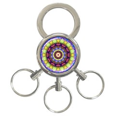 Rainbow Glass 3-ring Key Chain by Zandiepants