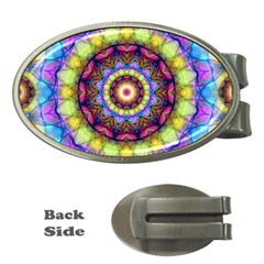 Rainbow Glass Money Clip (oval) by Zandiepants