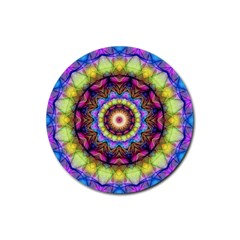 Rainbow Glass Drink Coaster (round) by Zandiepants