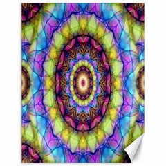 Rainbow Glass Canvas 12  X 16  (unframed) by Zandiepants