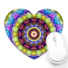 Rainbow Glass Mouse Pad (heart) by Zandiepants