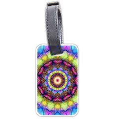 Rainbow Glass Luggage Tag (one Side) by Zandiepants