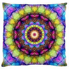 Rainbow Glass Large Cushion Case (two Sided) 