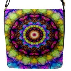 Rainbow Glass Flap Closure Messenger Bag (small)