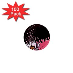 Flower 1  Mini Button Magnet (100 Pack)