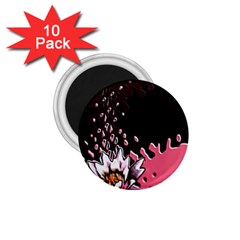 Flower 1 75  Button Magnet (10 Pack)