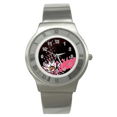 Flower Stainless Steel Watch (slim)