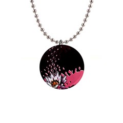 Flower Button Necklace