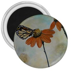 Monarch 3  Button Magnet by rokinronda