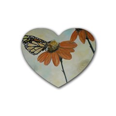 Monarch Drink Coasters (heart)